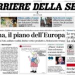 Il Corriere della Sera, la prima pagina di oggi