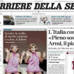 Il Corriere della Sera, la prima pagina di oggi