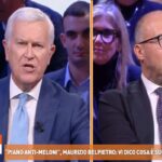 Maurizio Belpietro e il deputato di Italia Viva, Davide Faraone