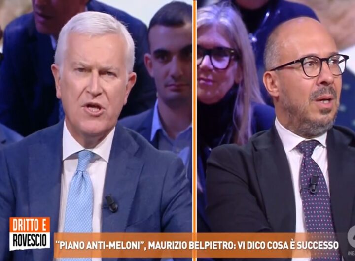 Maurizio Belpietro e il deputato di Italia Viva, Davide Faraone