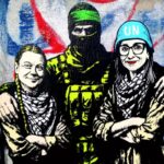 A Roma murale con Thunberg, Albanese e miliziano di Hamas