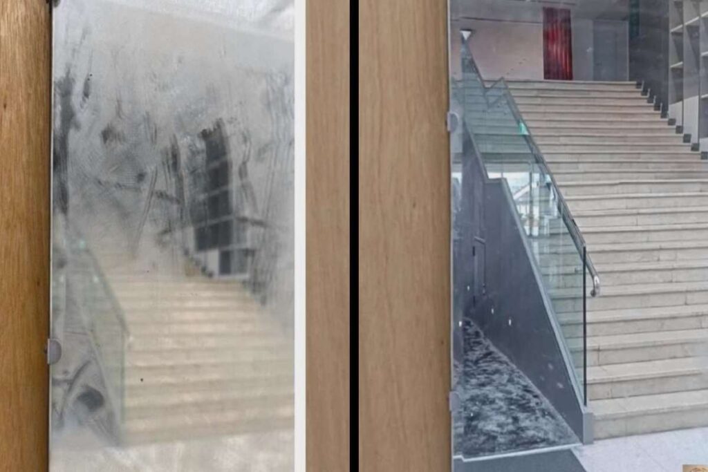 Opera d'arte prima e dopo