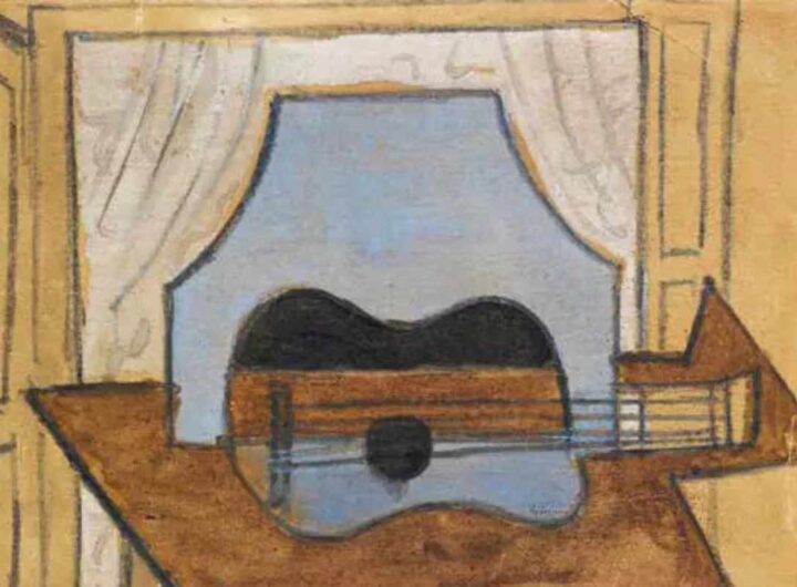 Natura morta con chitarra di Picasso