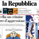 Repubblica, la prima pagina di oggi