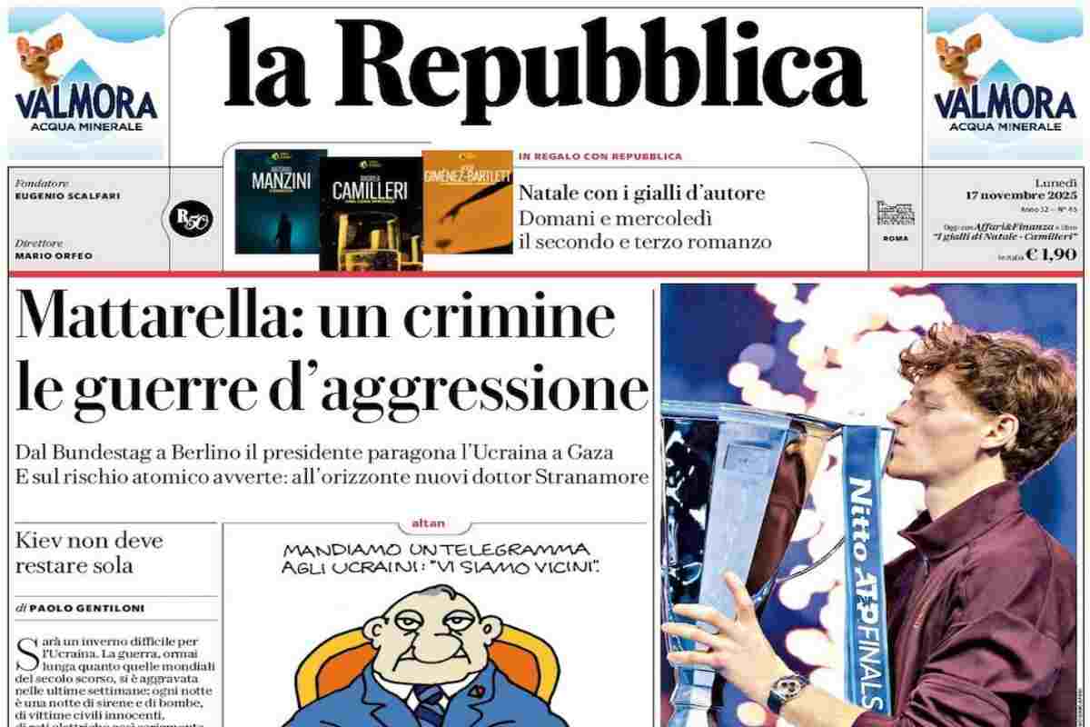 L’EDICOLA, Repubblica: “Mattarella: un crimine le guerre d’aggressione”. La Stampa: “Meno visite private in ospedale”. Il Fatto: “Maxi-risparmi dal Superbonus e gravi danni da chi l’ha abolito”