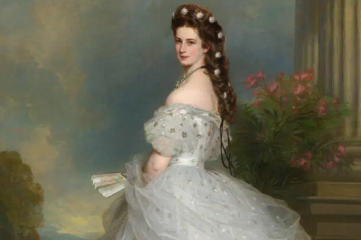 la principessa sissi in un ritratto