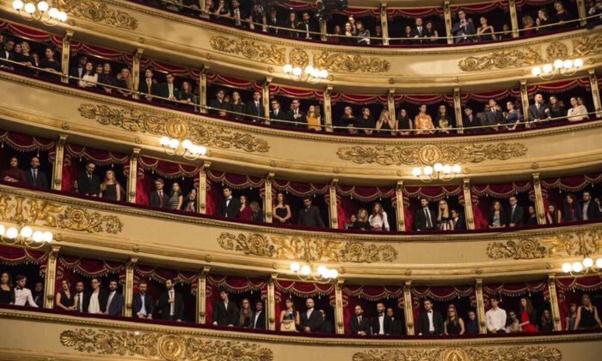 Prima della Scala fra eros e scandalo: ben 11 minuti di applausi per Lady Macbeth e il maestro Chailly, nella foto il teatro la scala milano