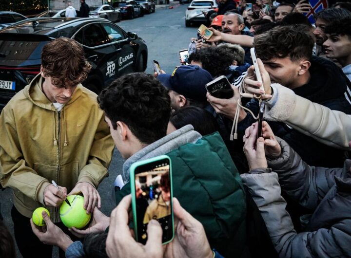 Jannik Sinner, accolto dai suoi tifosi