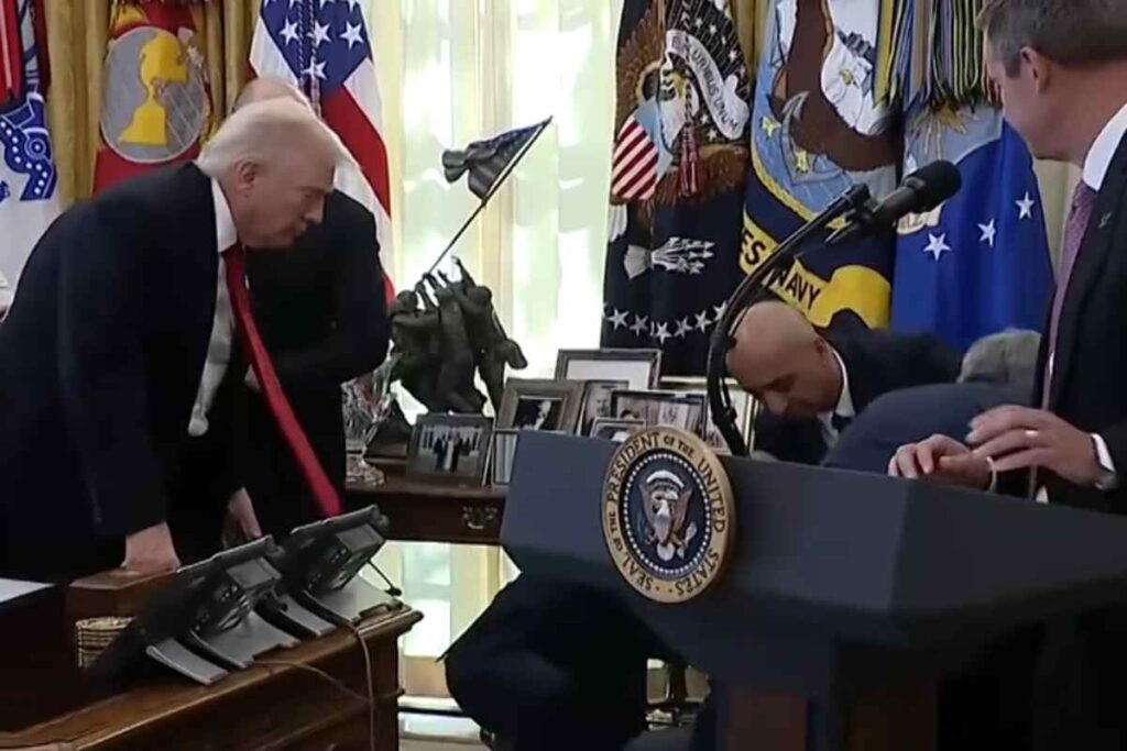 Uomo sviene alla Casa Bianca