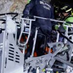 Pompieri al lavoro alla Torre dei Conti