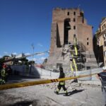 Il crollo della Torre dei Conti