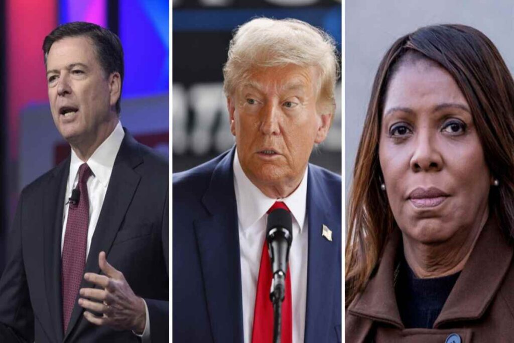 Trump, Comey e James