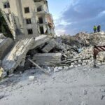 Un edificio distrutto dai raid russi