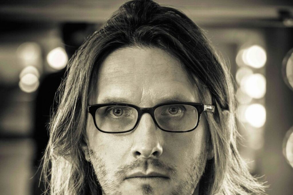 Primo piano di Steven Wilson, fondatore e leader dei Porcupine Tree
