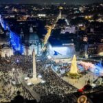 accensione luci roma albero