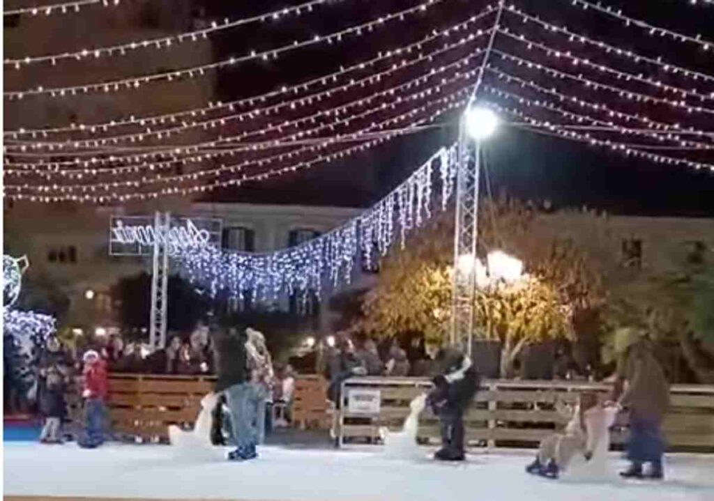 La pista di pattinaggio