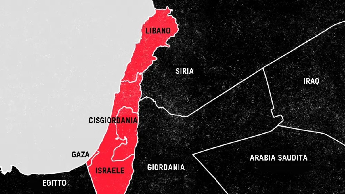 cisgiordania mappa