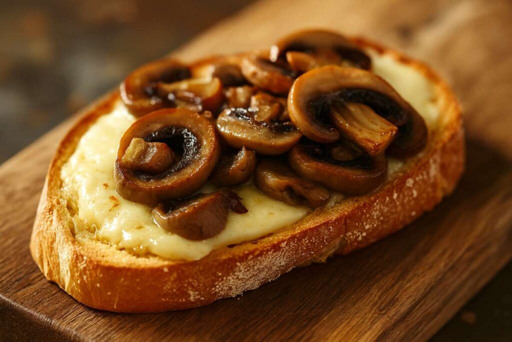 crostone funghi e brie