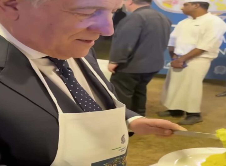 Tajani serve il risotto