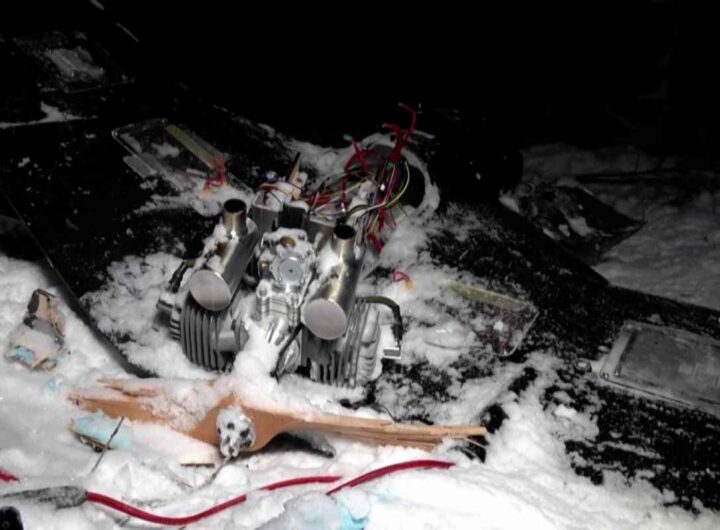 Il presunto drone che ha colpito la dacia di Putin