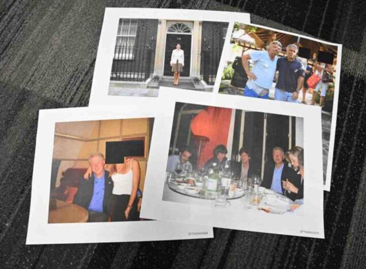 Foto tratta dai file Epstein
