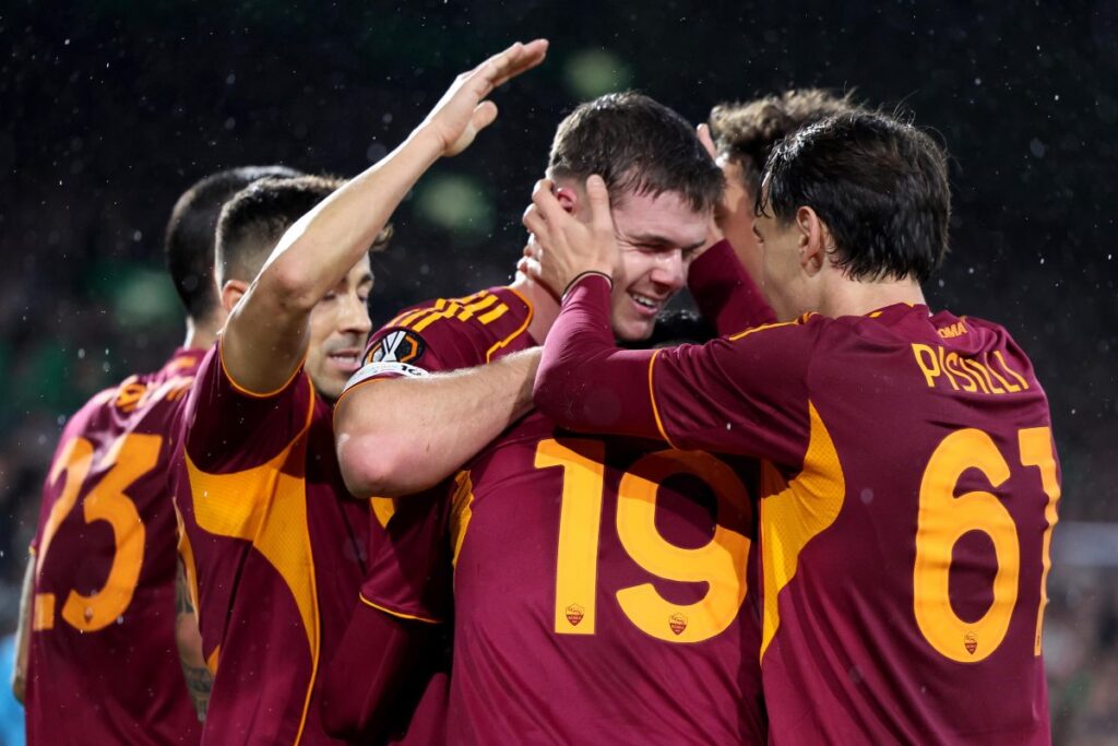 ferguson esulta dopo gol al celtic