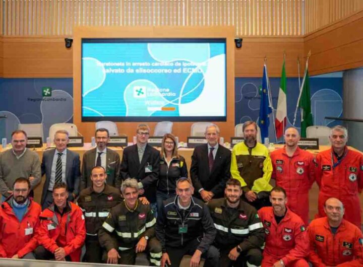 giovane salvato montagna