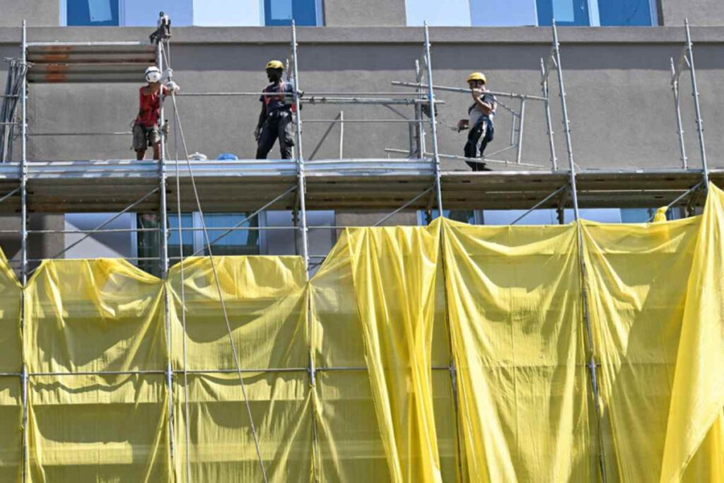 lavori su un palazzo