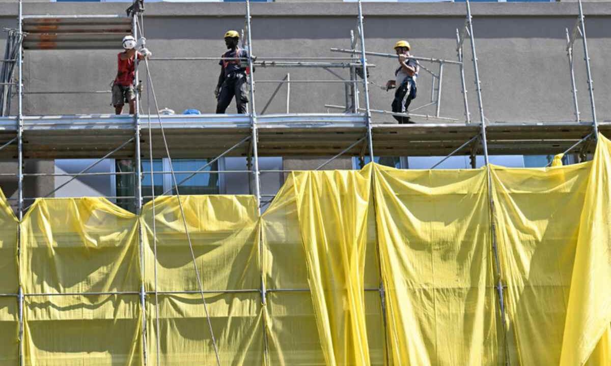 lavori su un palazzo