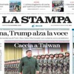La Stampa, la prima pagina di oggi.