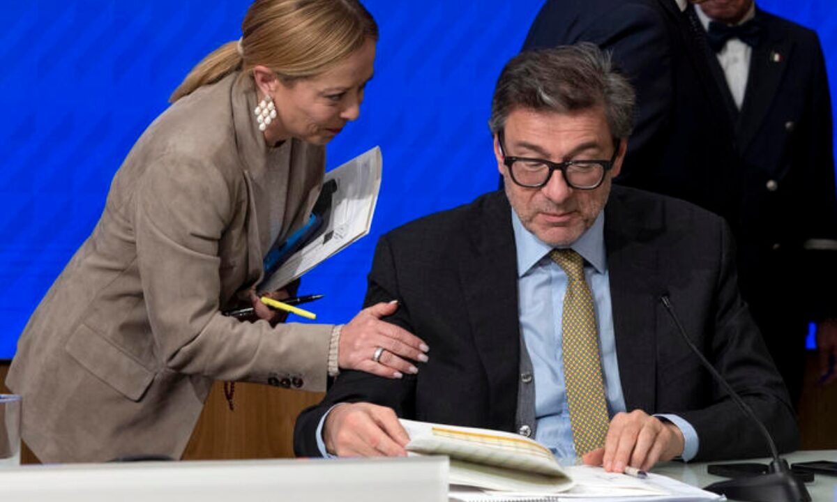 meloni e giorgetti