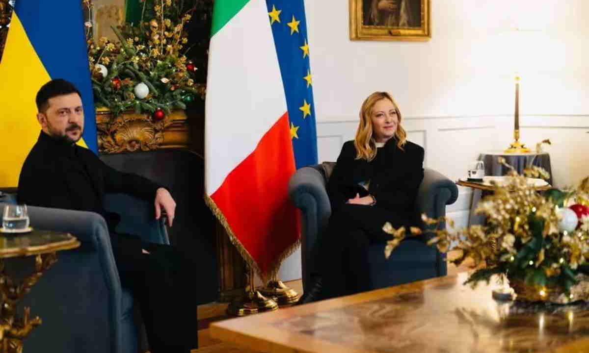 Meloni e Zelenksy