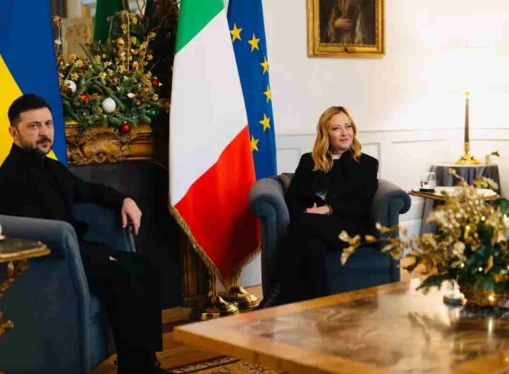 Meloni e Zelenksy