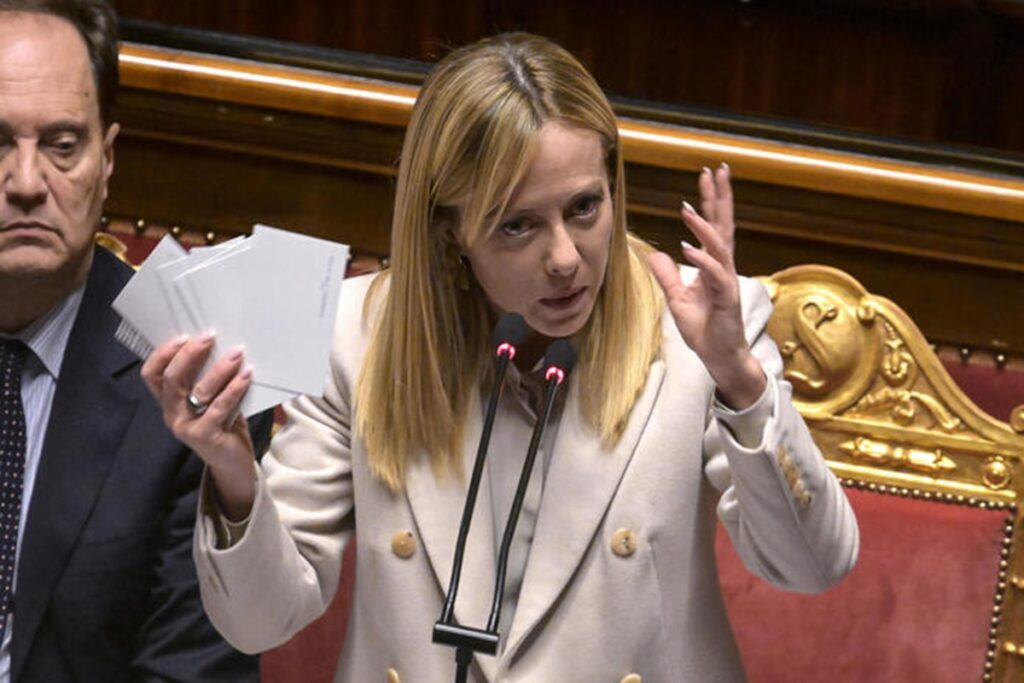 La premier Giorgia Meloni