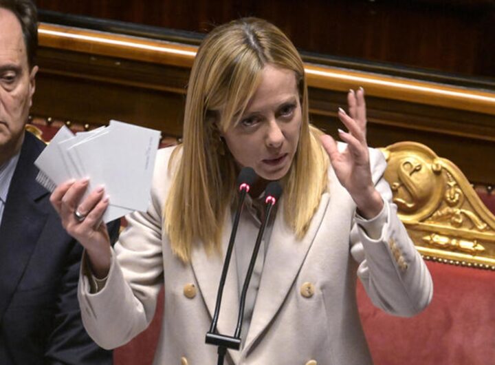 La premier Giorgia Meloni