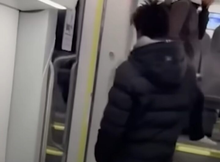 modella aggredita in treno