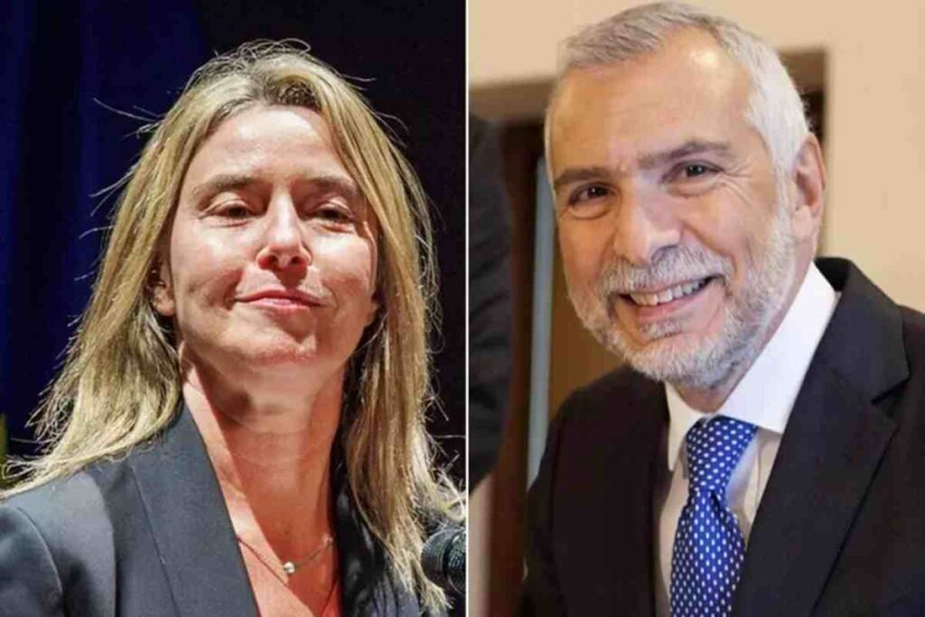 Federica Mogherini e Stefano Sannino