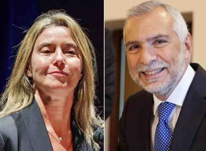 Federica Mogherini e Stefano Sannino