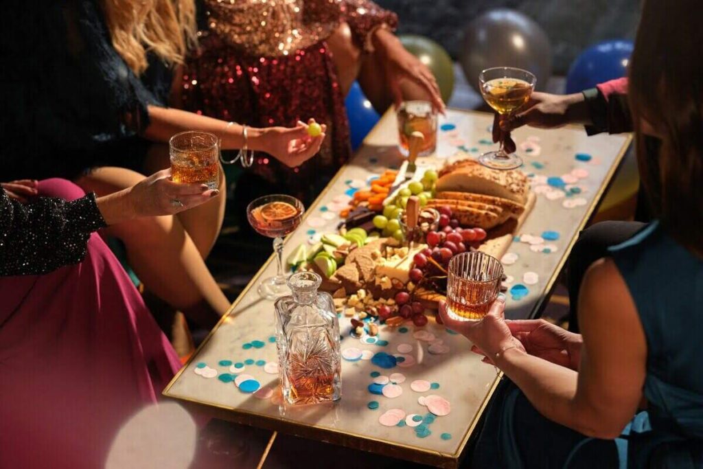 cena di Natale con amici