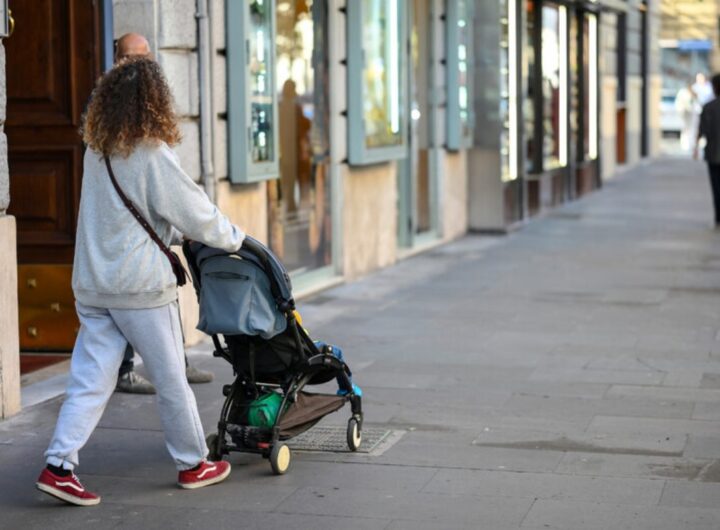 mamma col passeggino