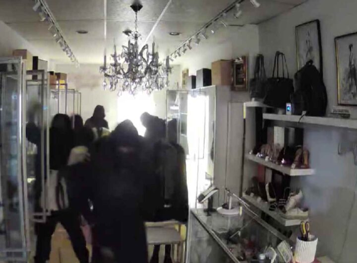 Rapina in un negozio di lusso