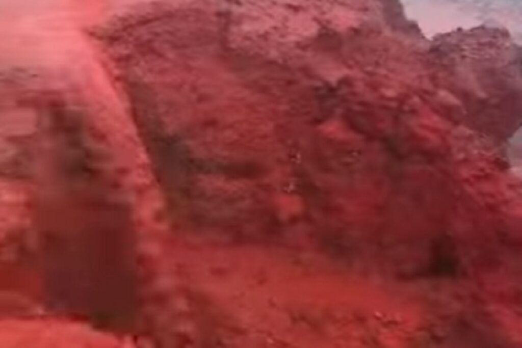 Le rocce rosse in Iran