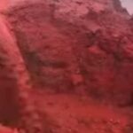 Le rocce rosse in Iran