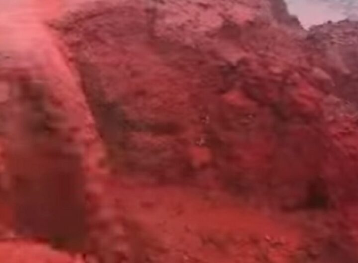 Le rocce rosse in Iran