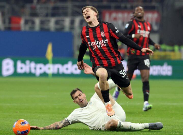 romagnoli in scivolata su Saelemaekers