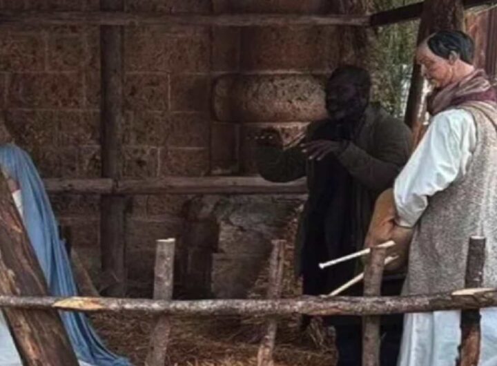 Latitante ghanese si nasconde fingendo di essere una statua nel presepe