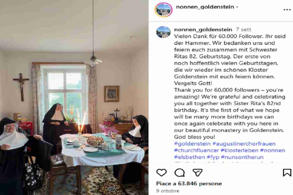 Le tre suore austriache che hanno occupato il convento