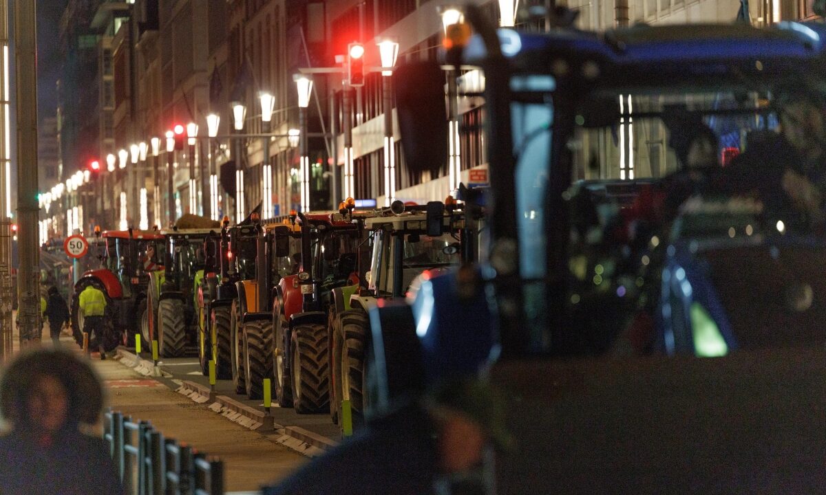 protesta trattori bruxelles