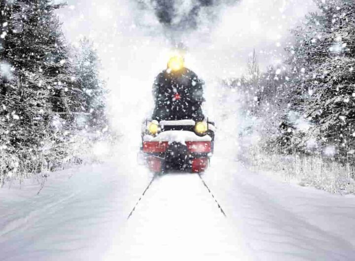 treno sulla neve tra abruzzo e molise
