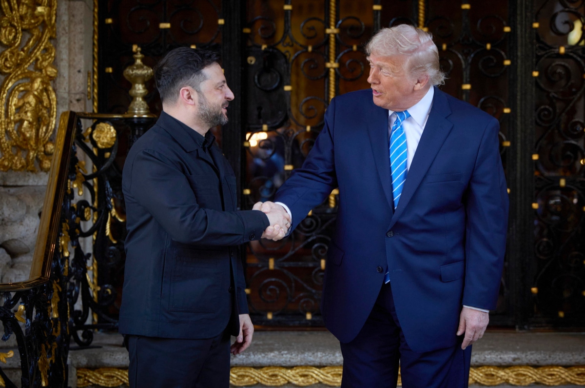 zelensky e trump a mar-a-lago